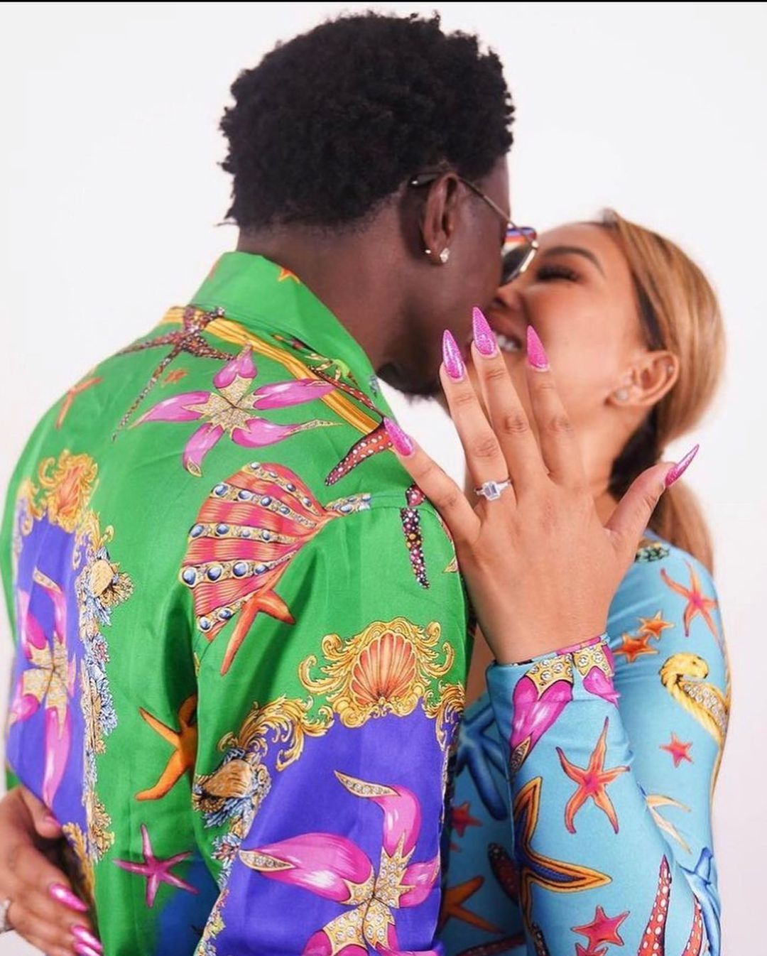 Watch moment Comedian Michael Blackson proposes to his girlfriend, Rada during a radio show (video)