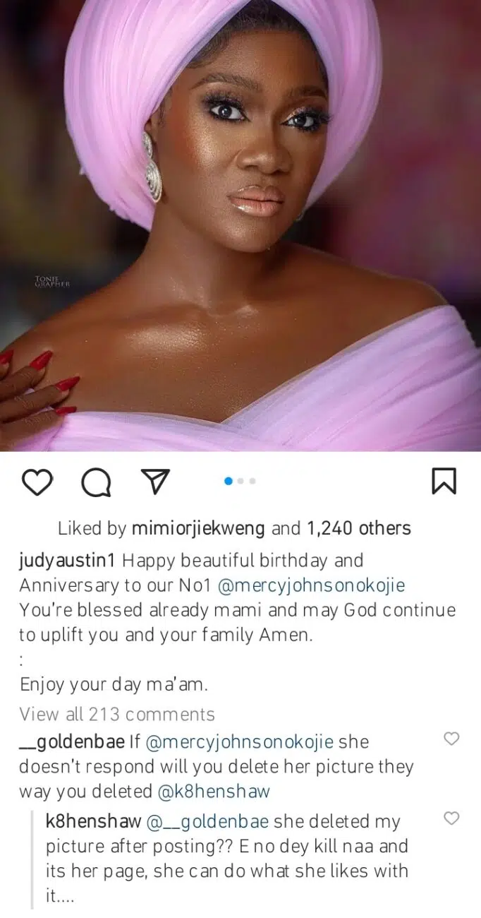 Nollywood veteran actress, Kate Henshaw faults Judy Austin over birthday action 1 Actress Kate Henshaw faults Judy Austin Kemi Filani blog 1