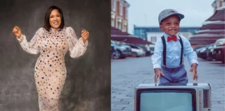 Nigerian actress, Toyin Abraham showers prayers on her son as he turns a new age (video) Nigerian actress, Toyin Abraham showers prayers on her son as he turns a new age (video)