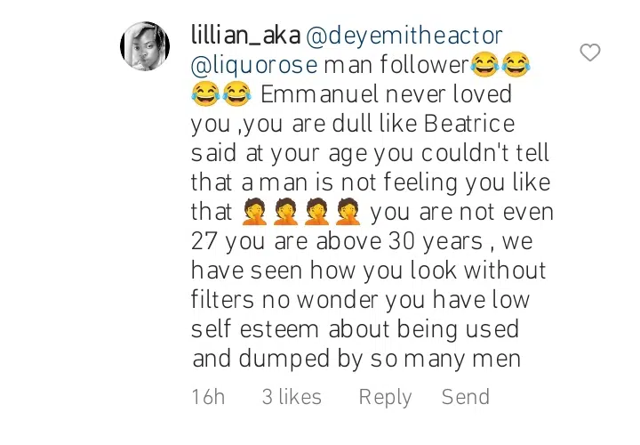 Troll mocks Liquorose over her failed relationship with Emmanuel Kemi Filani blog.jpg
