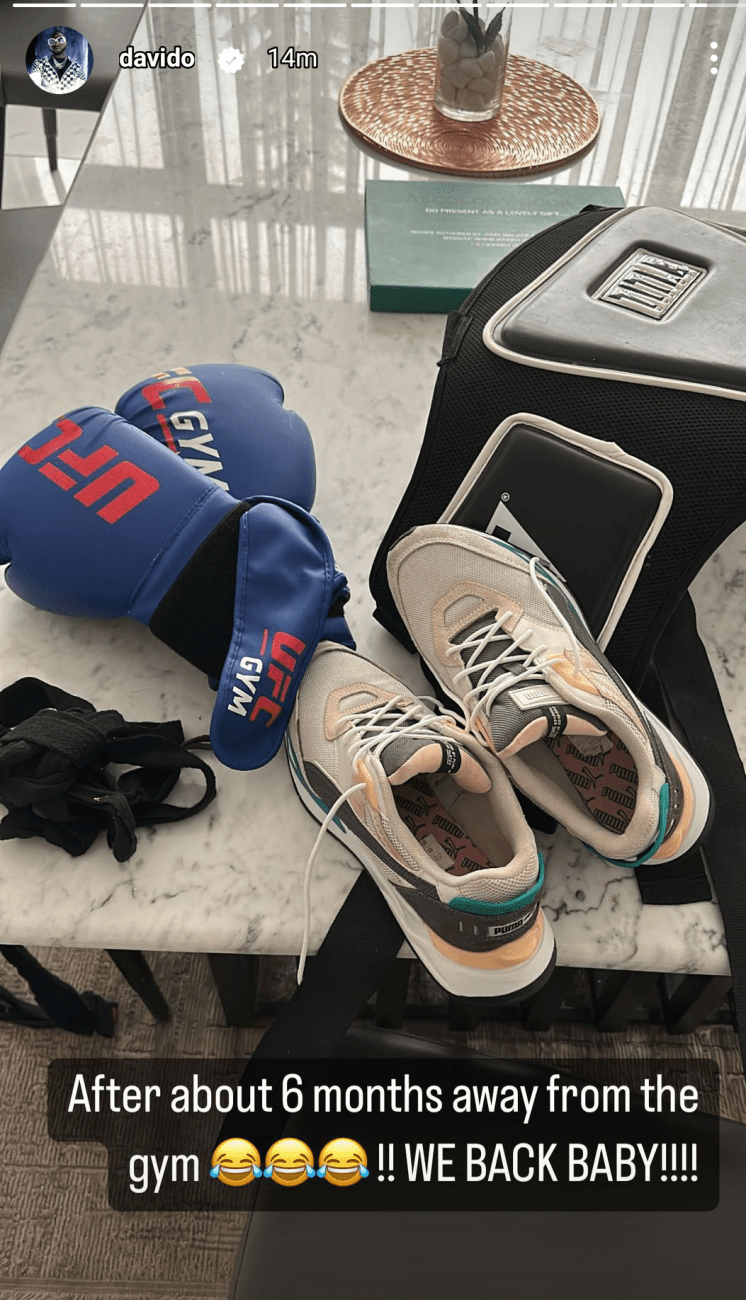 We back baby - Nigerian singer, Davido set to return to the gym, six months after calling it quits 2 Screenshot 20221025 1121378412 746x1300 1